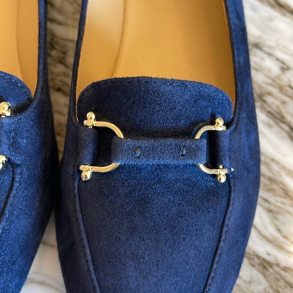 TALBOTS Navy Suede Loafers - Picture 7 of 9